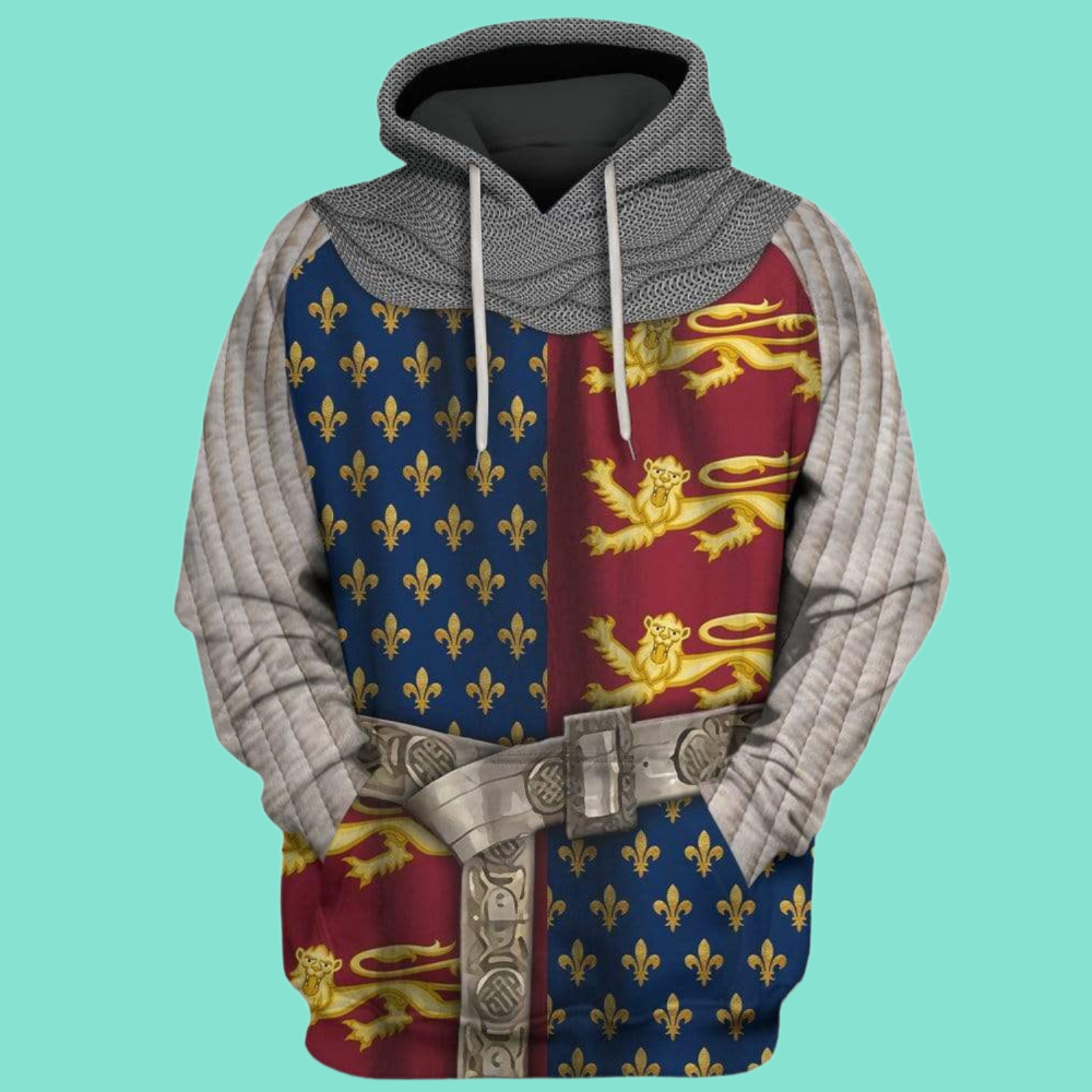 13th Century Clothing Royalty Costume 2025 Halloween Hoodie