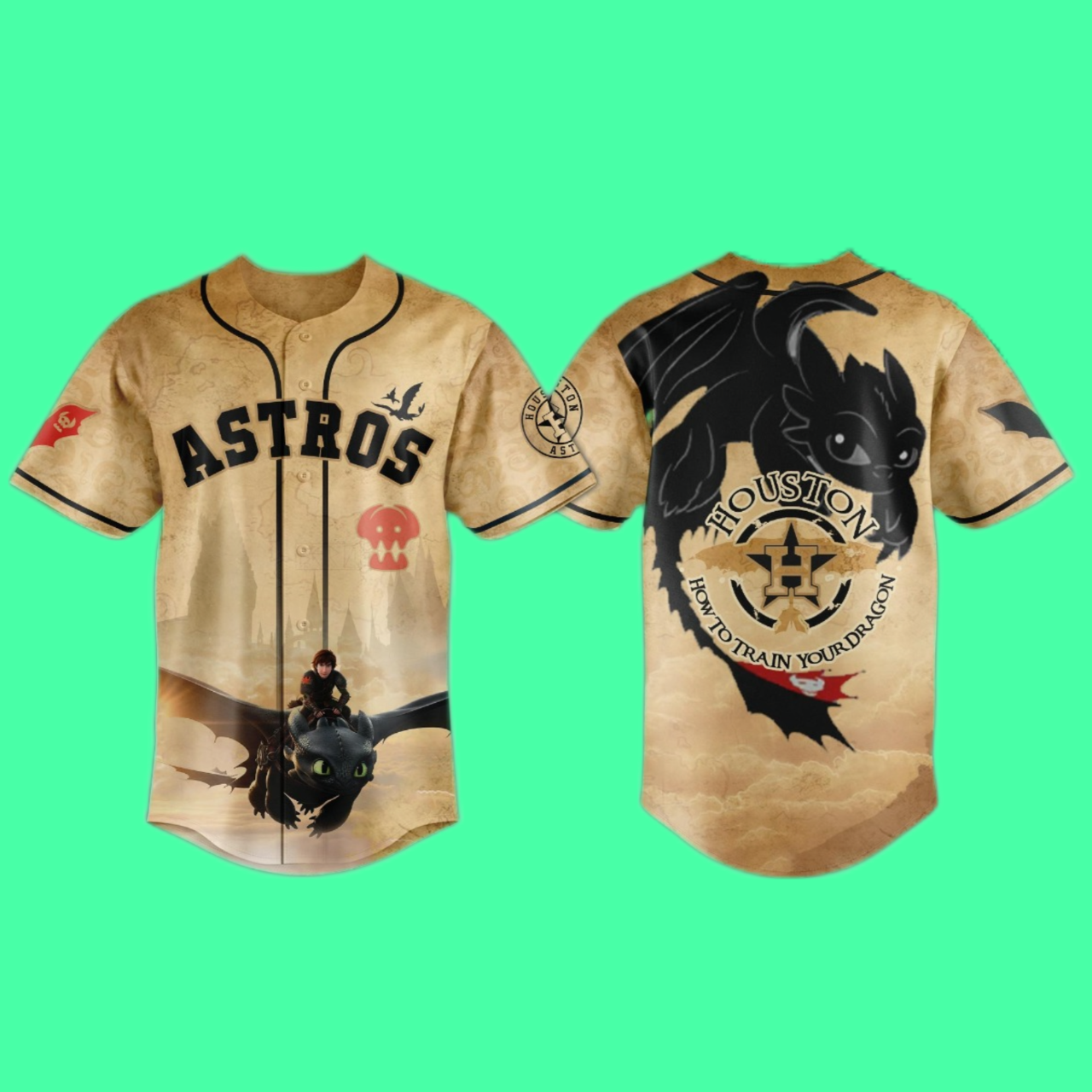 Houston Astros How to Train Your Dragon Jersey 2025