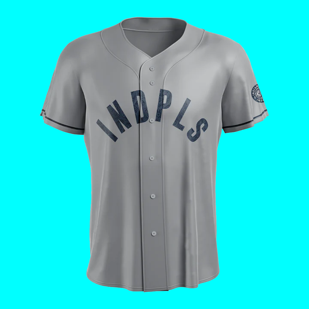 Indianapolis Indians Youth Road Grey Jersey