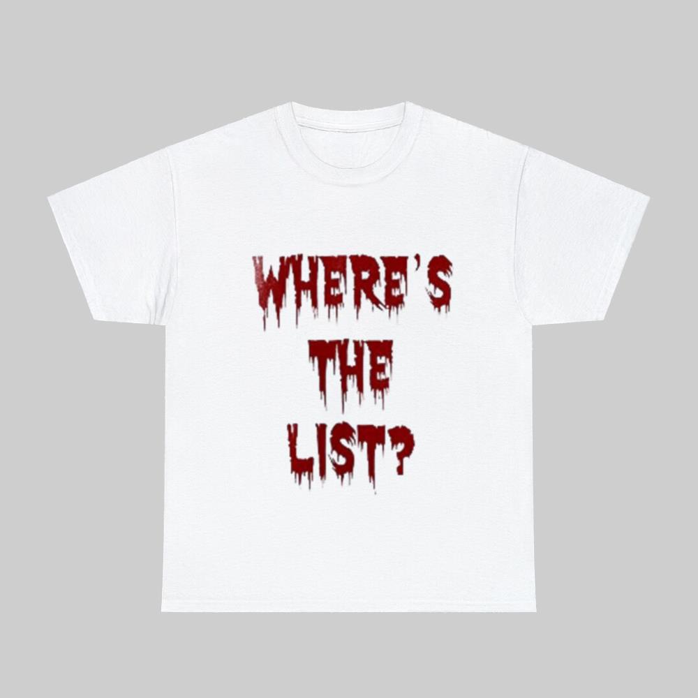 Where's The List 2025 Shirt