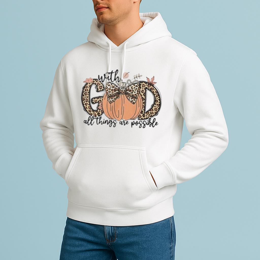 With God All Things Are Possible Fall Pumpkins Shirt