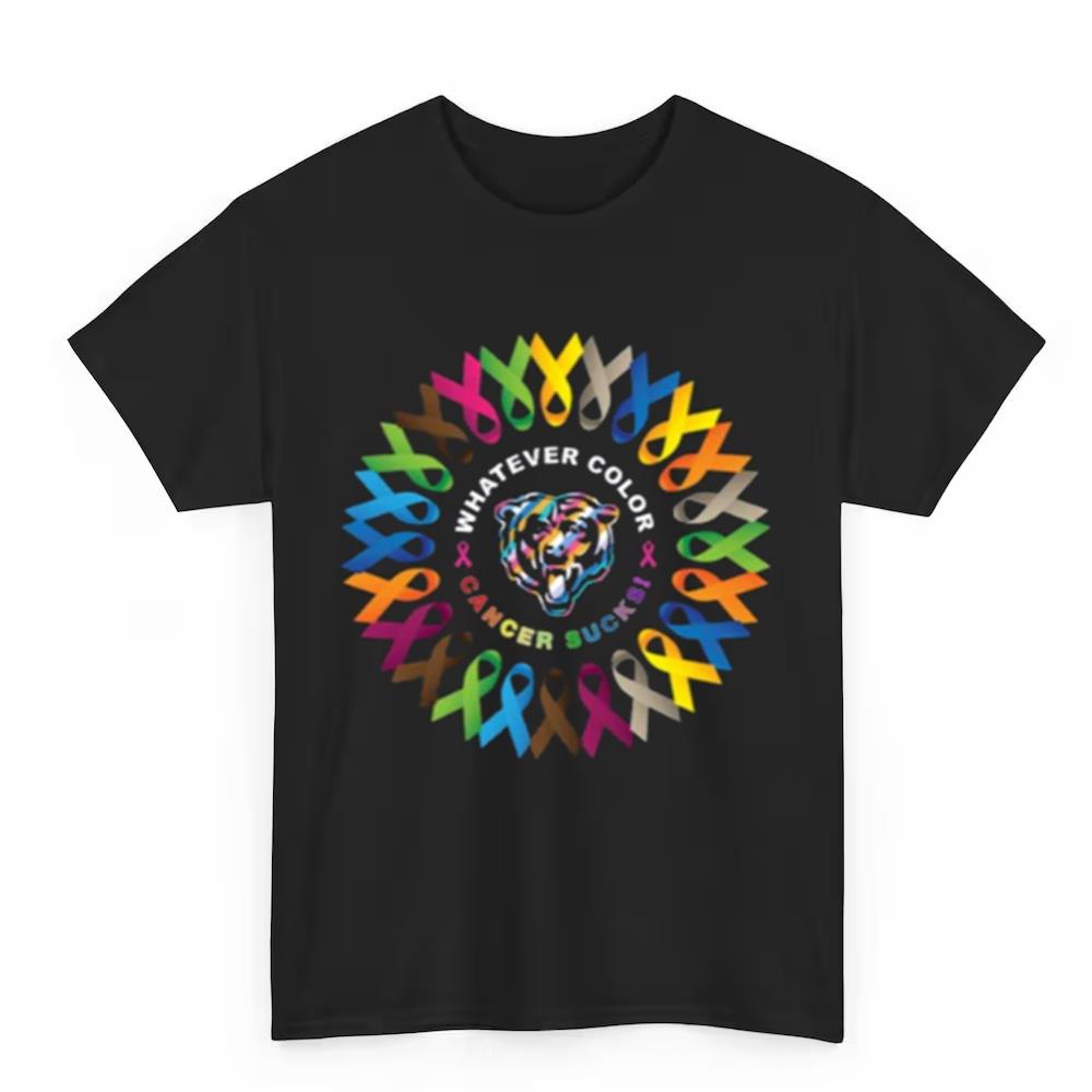2025 Bears Whatever Color Cancer Sucks Shirt