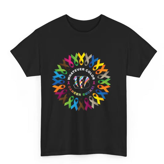 2025 Bengals Whatever Color Cancer Sucks Shirt