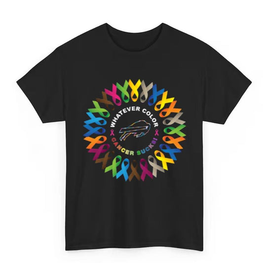 2025 Bills Whatever Color Cancer Sucks Shirt