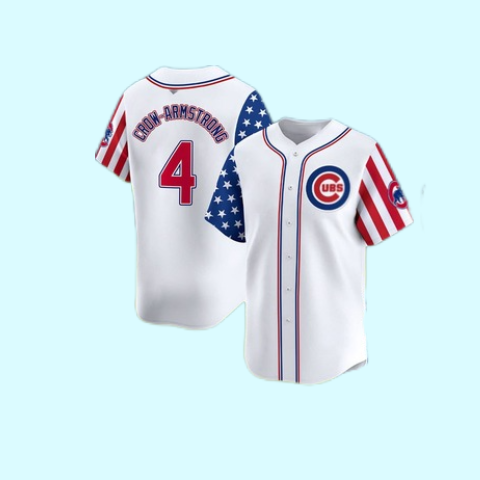 2025 Crow Armstrong Cubs Fouth of july Jersey