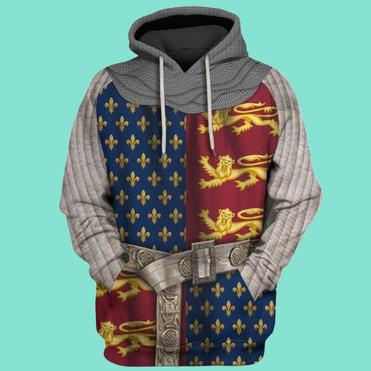 13th Century Clothing Royalty Costume 2025 Halloween Hoodie