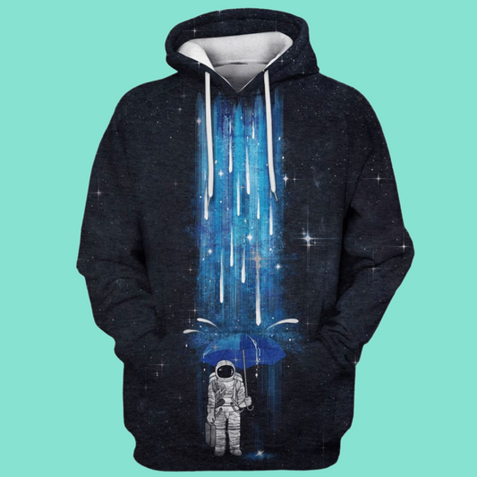 Astronaut Standing Under The Rain Costume 2025 Halloween Hoodie