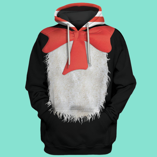 2025 Halloween Cute Red Bow Costume Hoodie