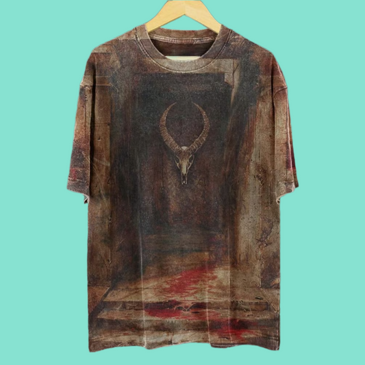 2025 Halloween Dark Horror Gothic Art Print T-Shirt