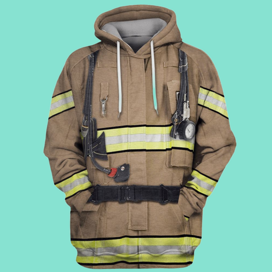 2025 Halloween Firefighter Suit Costume Hoodie