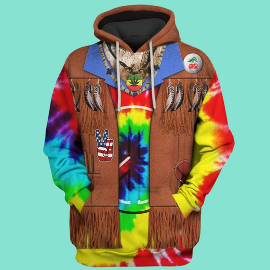2025 Halloween Hippie Costume Hoodie
