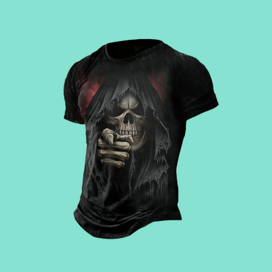 2025 Halloween Men's Halloween Skull T-shirt