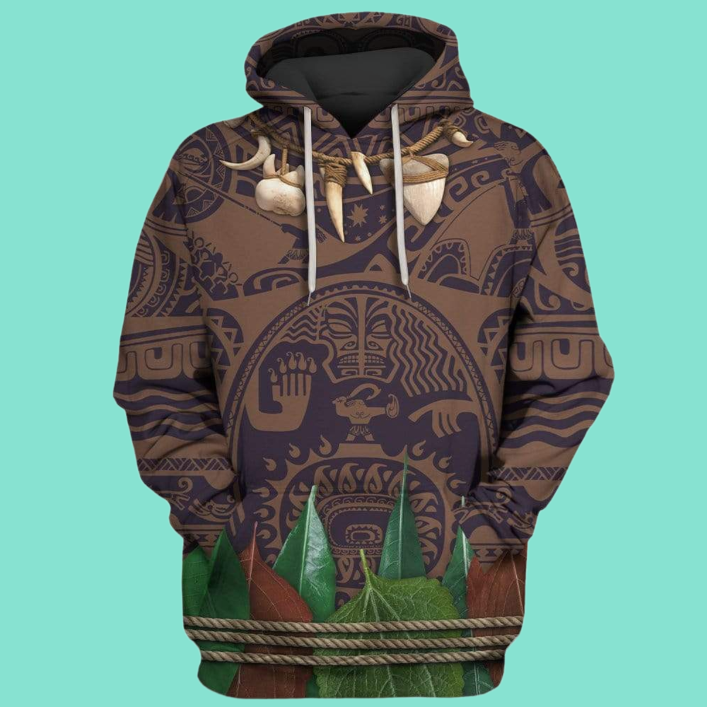 2025 Halloween Moana Costume Hoodie