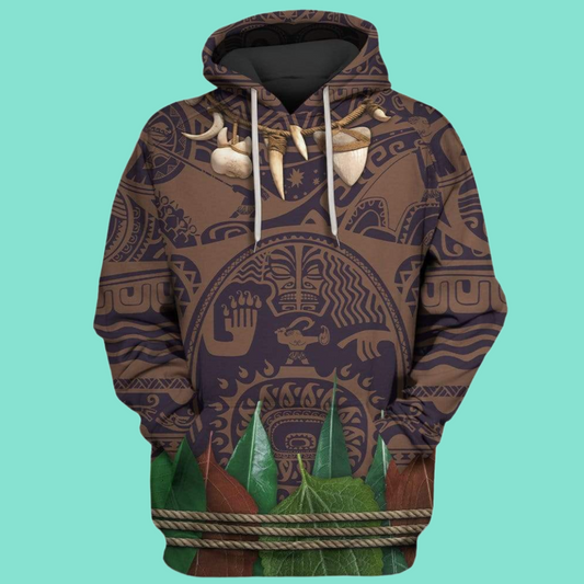 2025 Halloween Moana Costume Hoodie