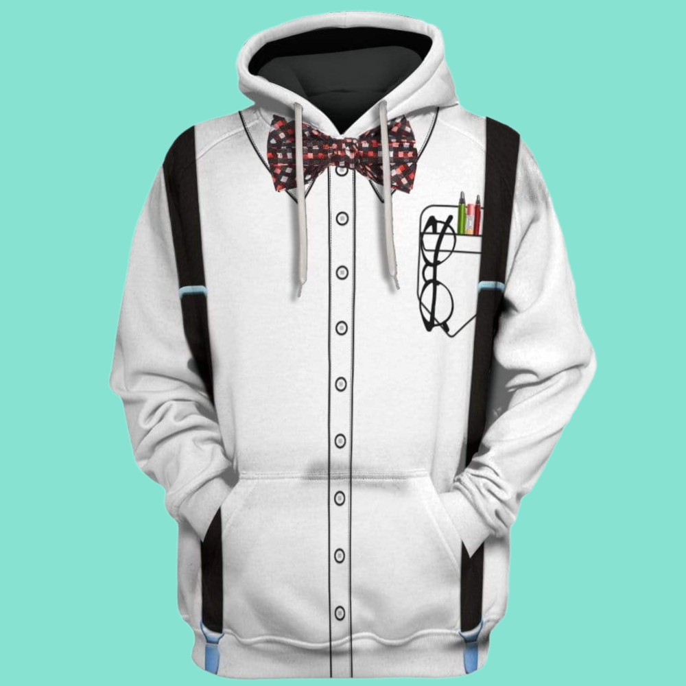 2025 Halloween Nerd Costume Hoodie