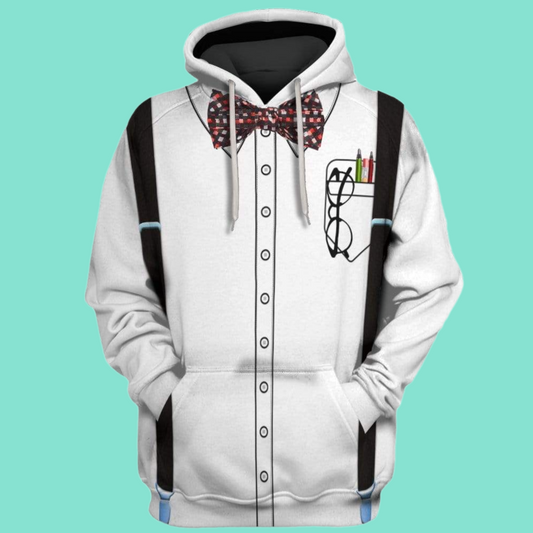 2025 Halloween Nerd Costume Hoodie
