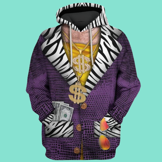 2025 Halloween Pimp Suit Costume Hoodie