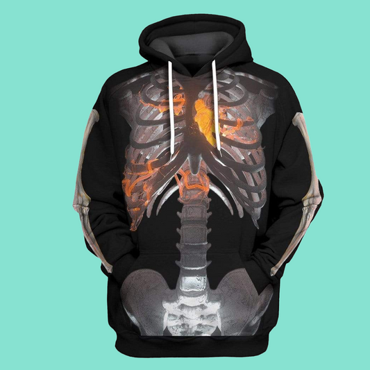 2025 Halloween Skeleton Costume Hoodie