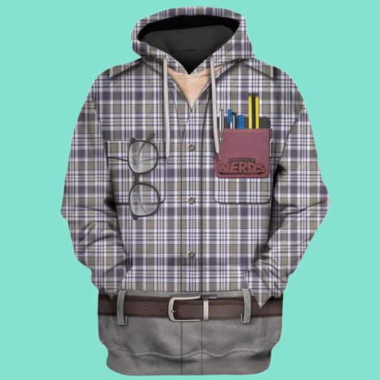 2025 Halloween The Day the Earth Stood Still Nerd Costume Hoodie
