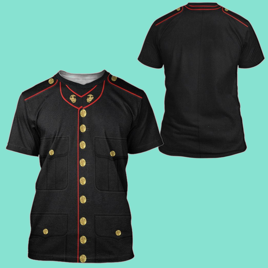 2025 Halloween USMC Enlisted Dress Costume Hoodie