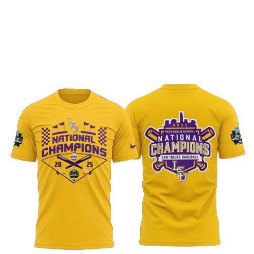2025 LSU Tigers Baseball National Champions Men's Jersey