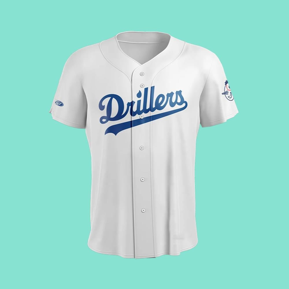 2025 Tulsa Drillers Home White Jersey Giveaway