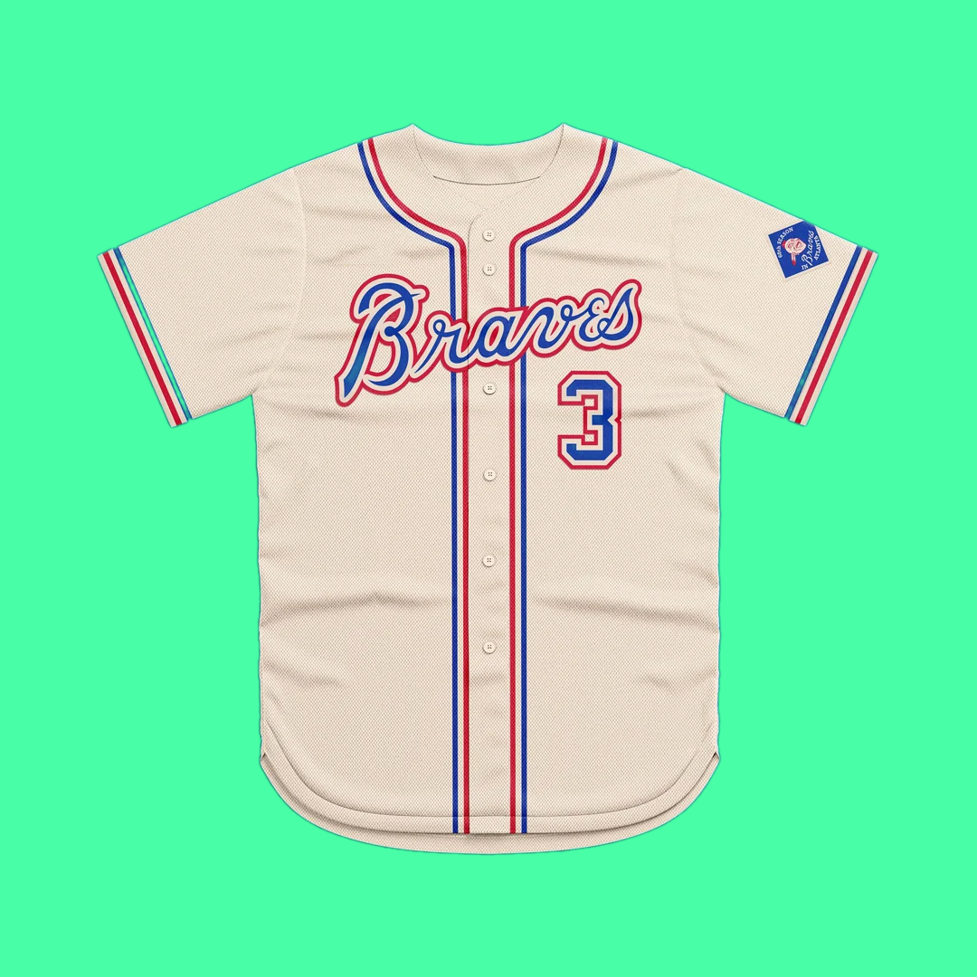 85 Creamix Atlanta Braves Jersey And Hat 2025