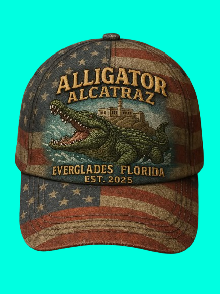 Alligator Alcatraz Everglades Frorida 2025 Hat