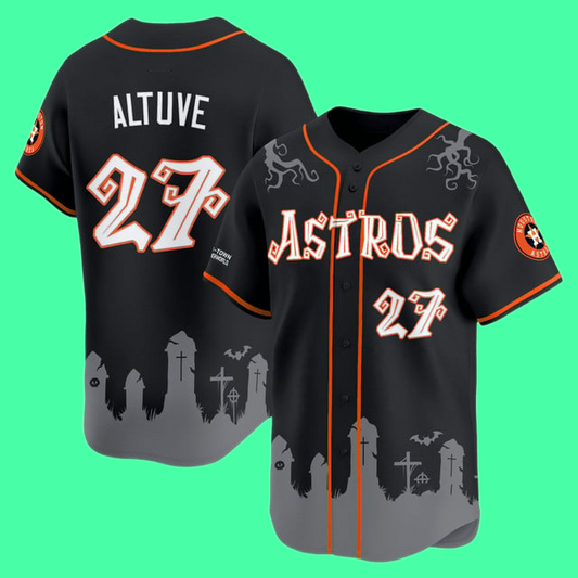 Altuve Houston Astros Halloween Shadows Edition 2025 Jersey