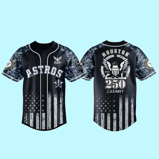 Astros 250th US NAVY Jersey 2025
