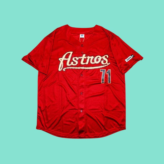 Astros Josh Hader Brick Red Throwback Jersey 2025 Giveaway