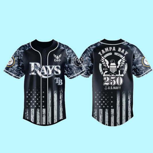 Bay Rays 250th US NAVY Jersey 2025