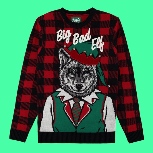 Big Bad Elf Wolf Ugly Christmas 2025 Sweater