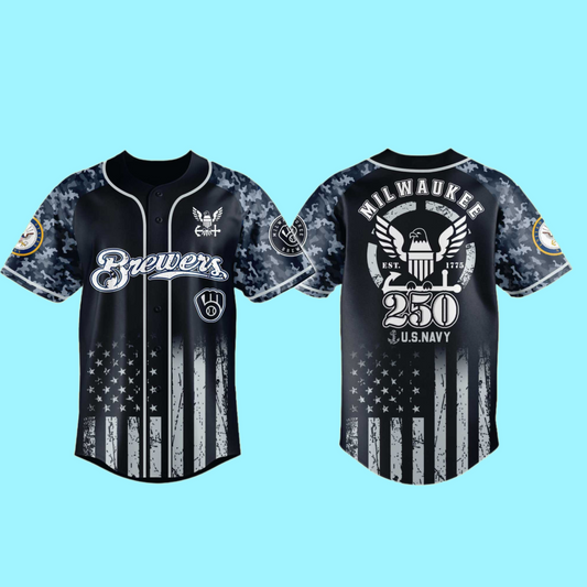 Brewers 250th US NAVY Jersey 2025