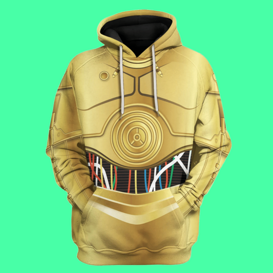 C-3PO Costume Hoodie Halloween 2025
