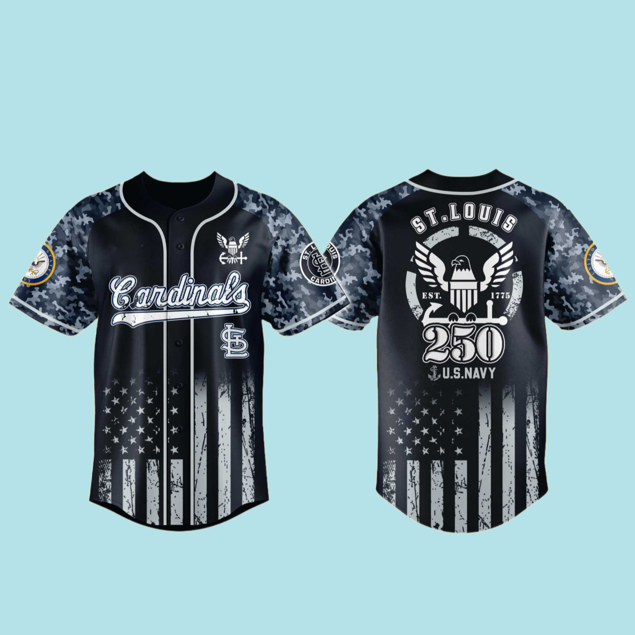 Cardinals 250th US NAVY Jersey 2025