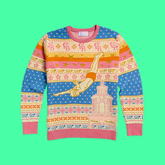 Casa Bonita Retro Diver Ugly Christmas 2025 Sweater