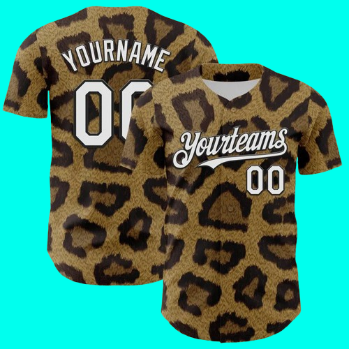 Custom Pattern Rave Party Animal Leopard And Tiger Print Baseball Jersey