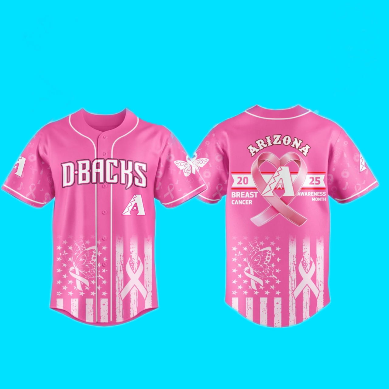 D-Backs Arizona 2025 Special Breast Cancer Awareness Month Jersey
