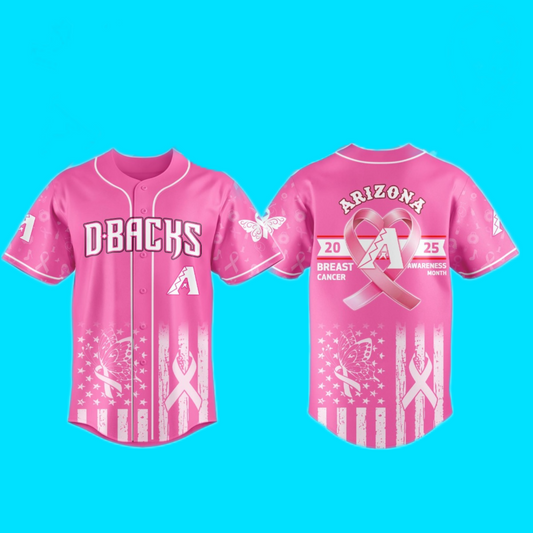 D-Backs Arizona 2025 Special Breast Cancer Awareness Month Jersey