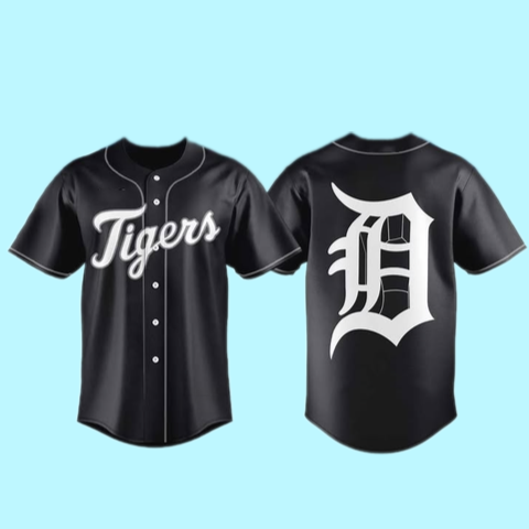 Detroit Tigers Back In Black 2025 Jersey
