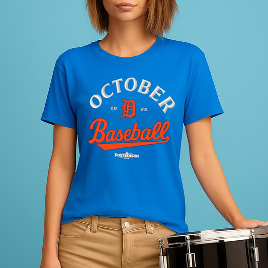 Detroit Tigers October Baseball 2025 Shirt