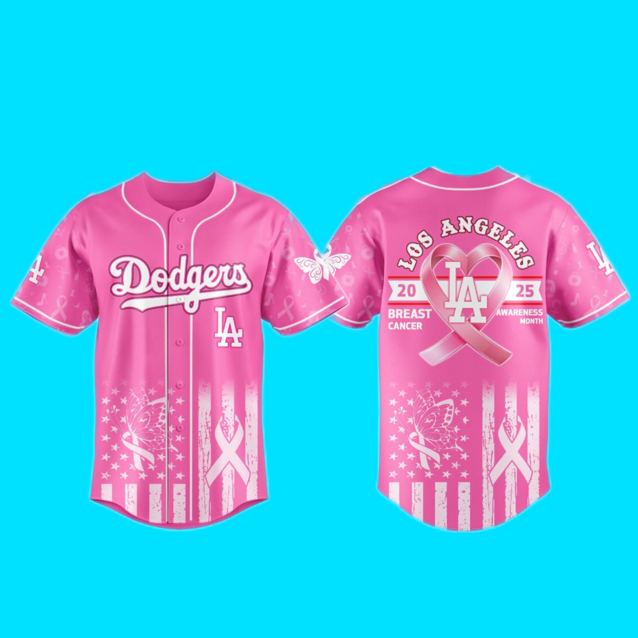 Dodges Los Angeles 2025 Special Breast Cancer Awareness Month Jersey