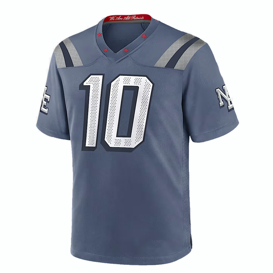 Drake Maye New England Patriots Rivalries Jersey