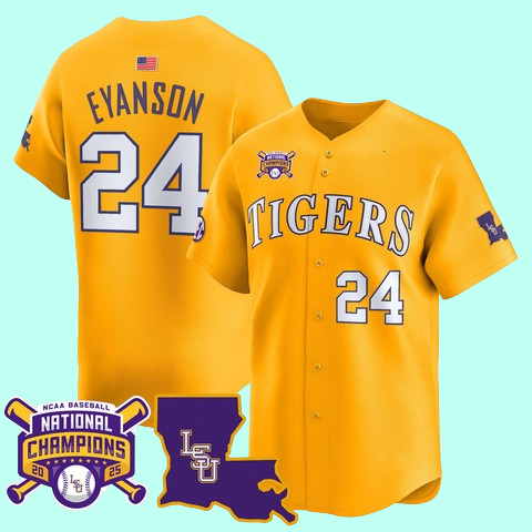 Eyanson LSU Tigers 2025 National Champion Jersey