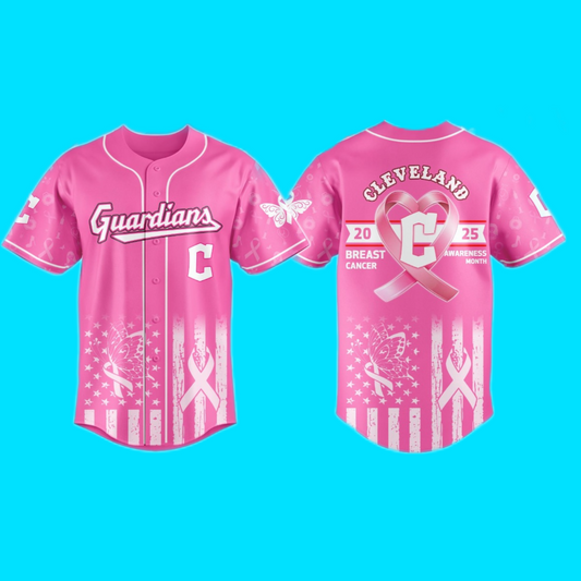 Guardians Cleveland 2025 Special Breast Cancer Awareness Month Jersey