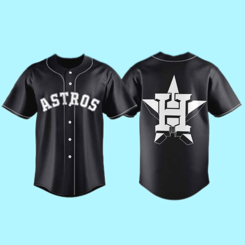 Houston Astros Back In Black 2025 Jersey