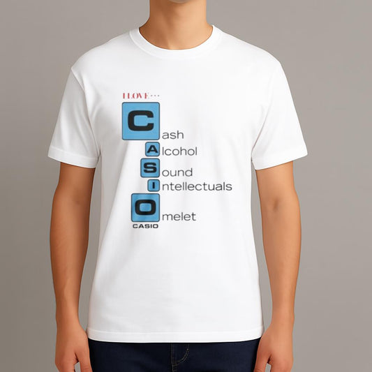 I Love Cast Alcohol Sound Intellectuals Omelet Casio Shirt