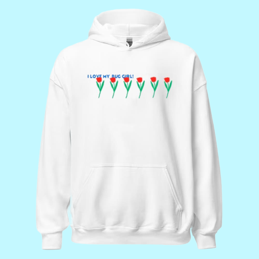 I Love Tulips Bug Girl Shirt