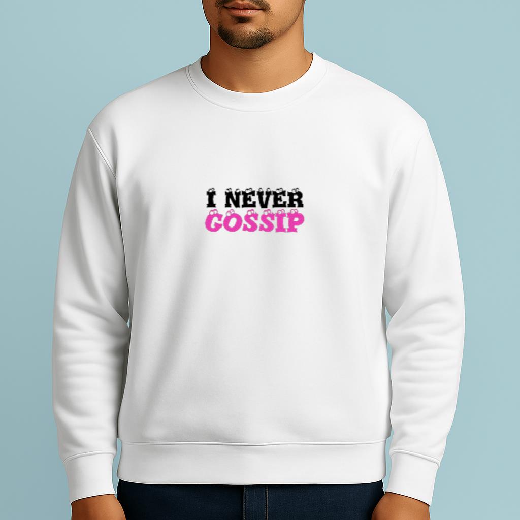 I Never Gossip White Lie Shirt